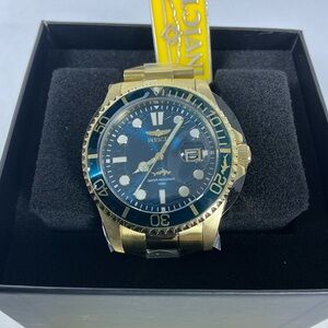 Invicta Gold and Blue Men's Watch